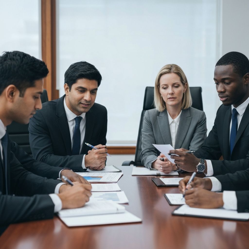 Zespół konsultingowy Arekar Group w trakcie strategicznego spotkania